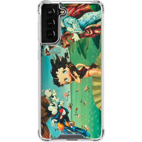Betty Boop At Sea Galaxy S21 FE Clear Case